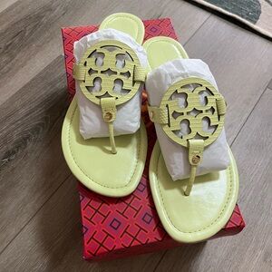 Tory Burch Miller Lime Leaf Size 10